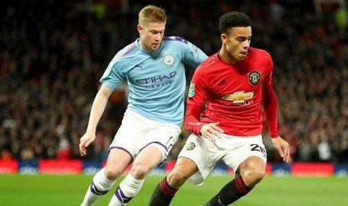  曼城德比战碾压曼联十人残阵  