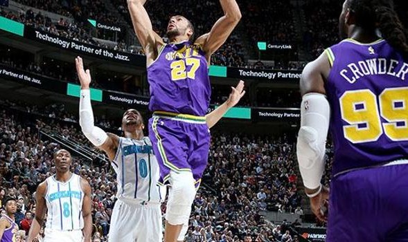  戈贝尔18篮板爵士力克魔术  